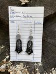 Silver & Black Earrings