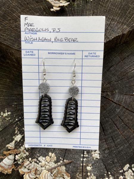 Silver & Black Earrings picture