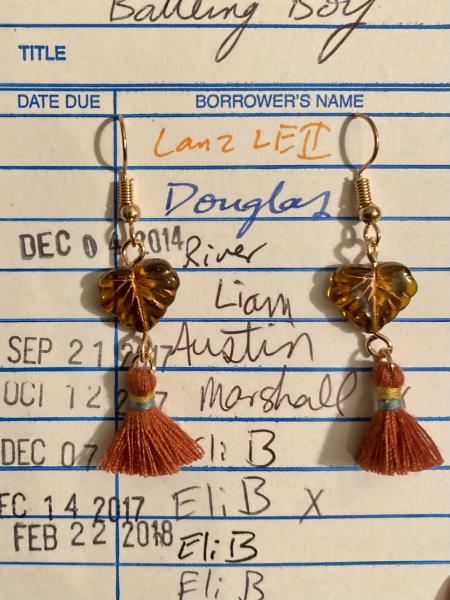 Carnelian Tassle Earrings picture