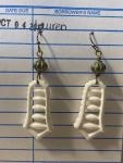 White Dangle Earrings