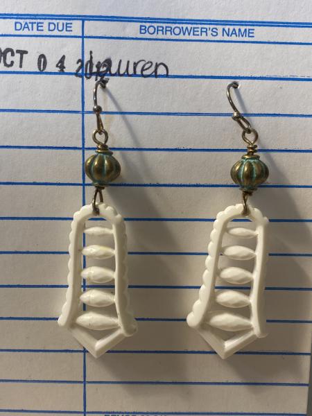 White Dangle Earrings picture