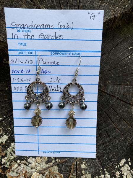 Grey Chandelier Earrings