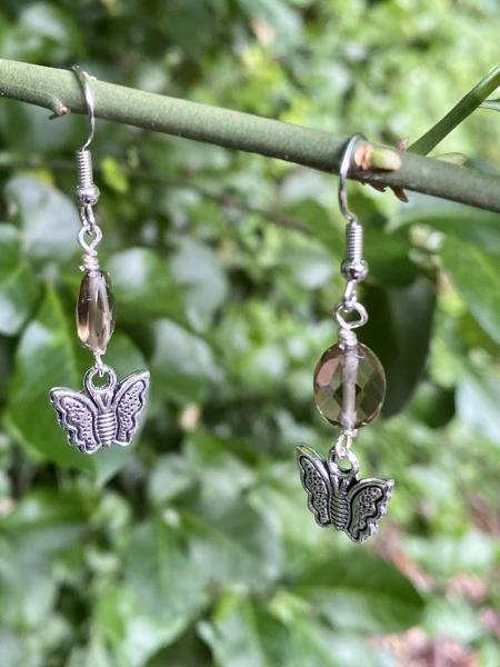 Grey Butterfly Earrings picture