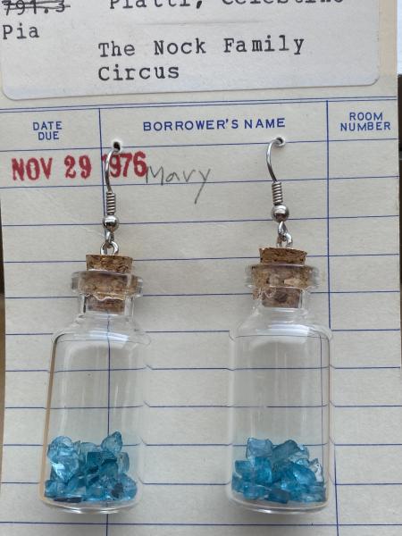 Blue Bottle Earrings