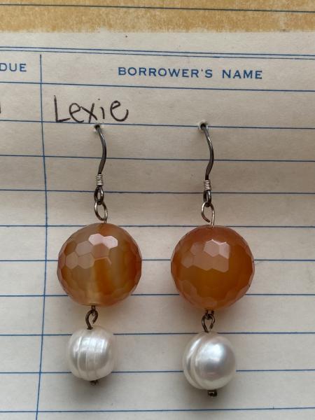 Carnelian Ball Earrings