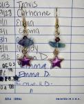 Purple Star Earrings