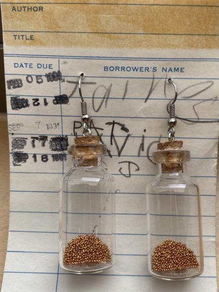 Copper Bottle Earrings