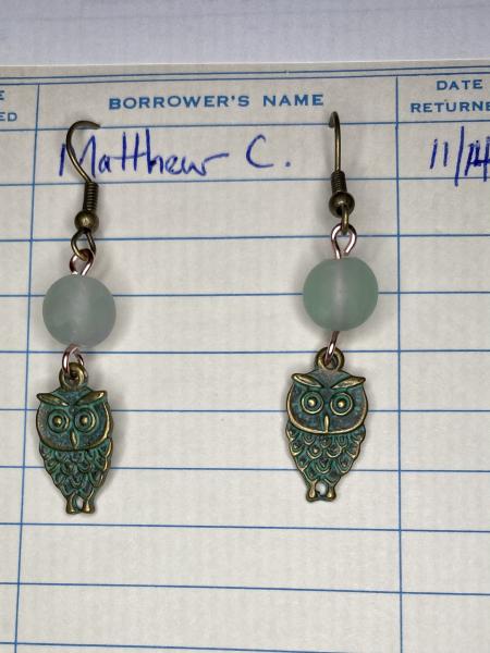 Bronze Owl Earrings picture