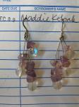 Multi-strand Flourite Earrings