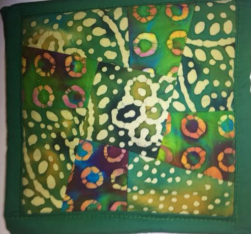 Quilted Batik Potholder/HotMats picture