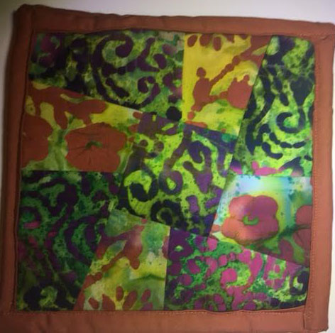 Quilted Batik Potholder/HotMats picture