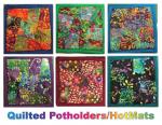 Quilted Batik Potholder/HotMats
