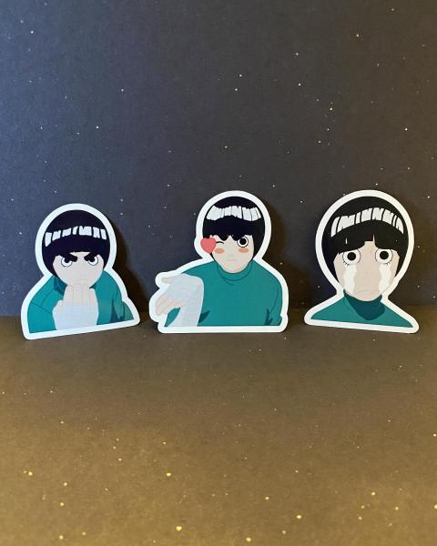 Rock Lee Set of 3 Stickers picture