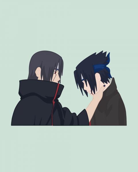 Sasuke getting choked Sticker picture