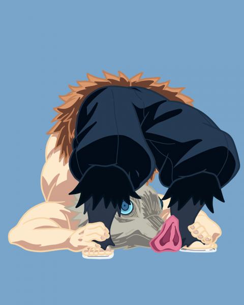 Broken Inosuke Sticker picture