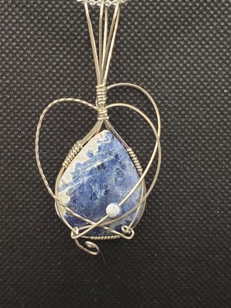 Sodalite Pendant in sterling silver picture