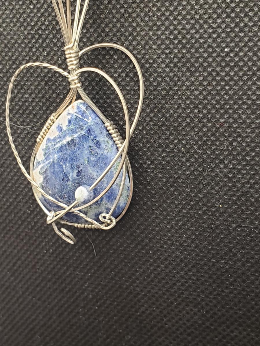 Sodalite Pendant in sterling silver picture