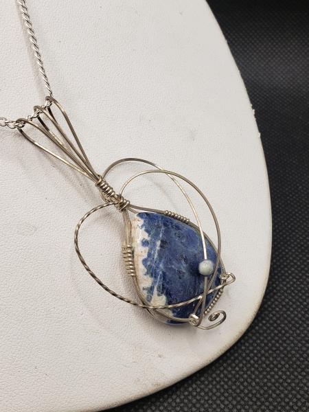 Sodalite Pendant in sterling silver picture