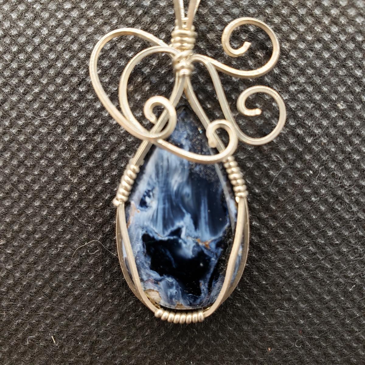 Pietersite Pendant in sterling silver picture