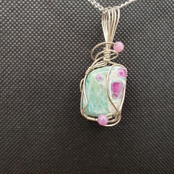 Ruby in Fuchsite Pendant in sterling silver picture
