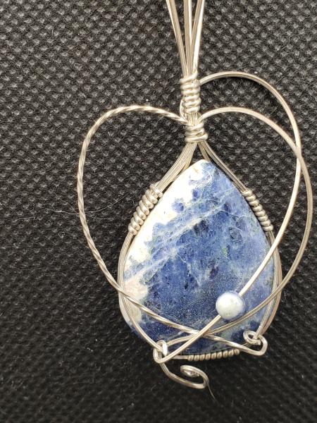 Sodalite Pendant in sterling silver picture