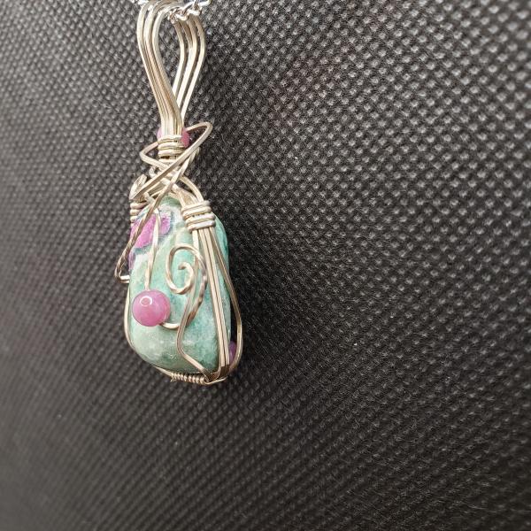 Ruby in Fuchsite Pendant in sterling silver picture