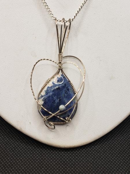 Sodalite Pendant in sterling silver picture