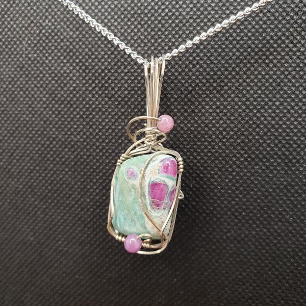 Ruby in Fuchsite Pendant in sterling silver picture