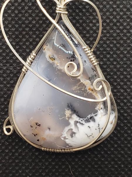 Dendritic Opal Pendant in sterling silver picture