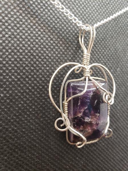 Amethyst Pendant in sterling silver picture