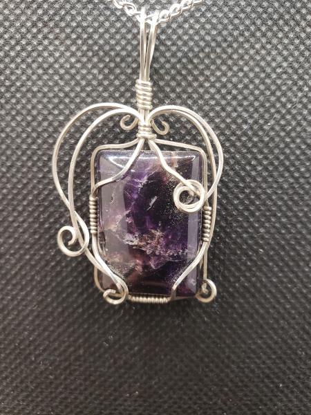 Amethyst Pendant in sterling silver picture
