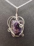 Amethyst Pendant in sterling silver