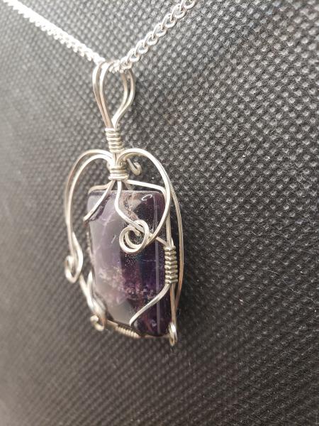 Amethyst Pendant in sterling silver picture