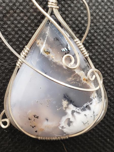 Dendritic Opal Pendant in sterling silver picture
