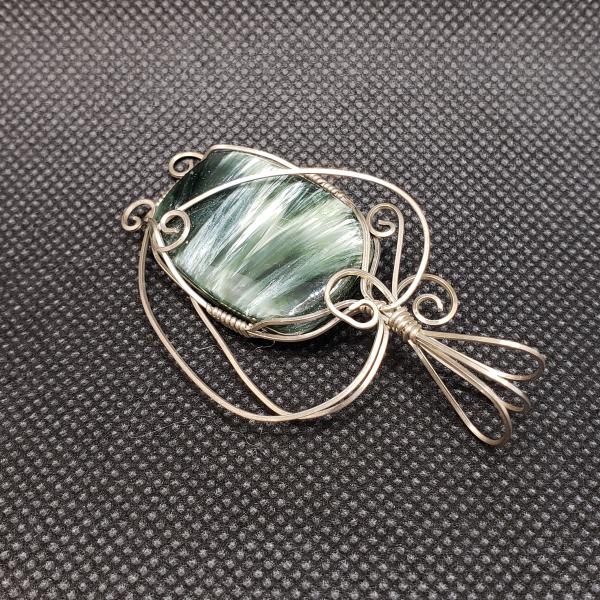 Green Seraphinite Pendant in sterling silver picture