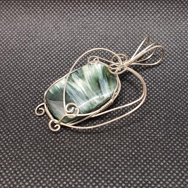 Green Seraphinite Pendant in sterling silver picture