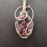 Eudialyte Pendant in sterling silver
