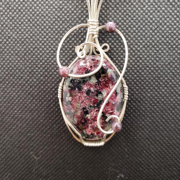 Eudialyte Pendant in sterling silver