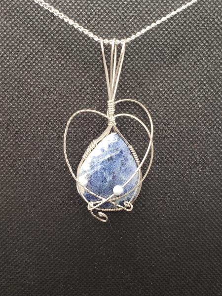 Sodalite Pendant in sterling silver picture