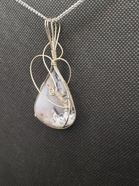 Dendritic Opal Pendant in sterling silver picture