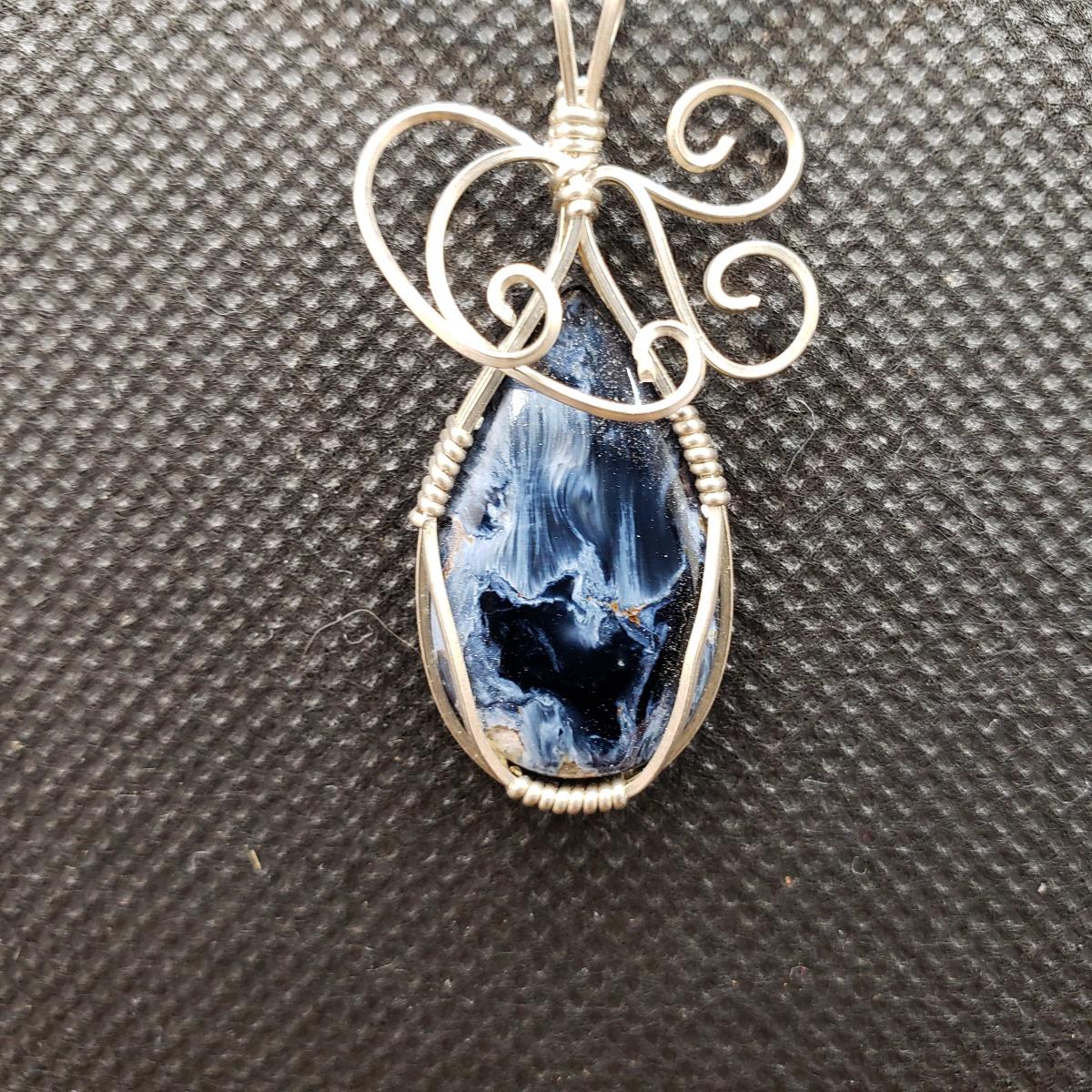 Pietersite Pendant in sterling silver picture