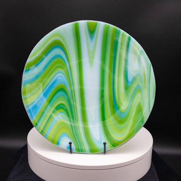 Plate - Spring swirl patterned round plate picture