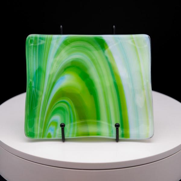 Plate - Spring swirl patterned rectangular platter picture