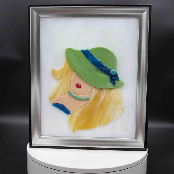 Decorative - Woman in green hat picture