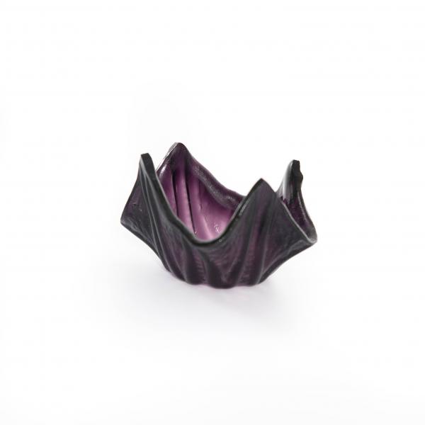 Votive - Deep raspberry swirl votive holder picture