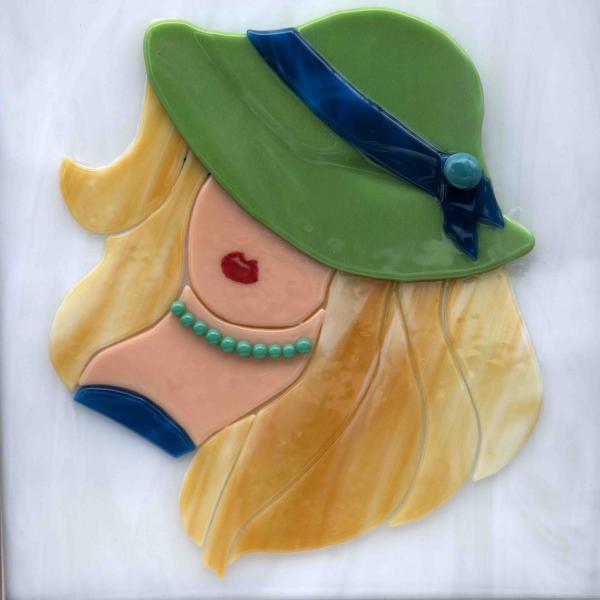 Decorative - Woman in green hat picture