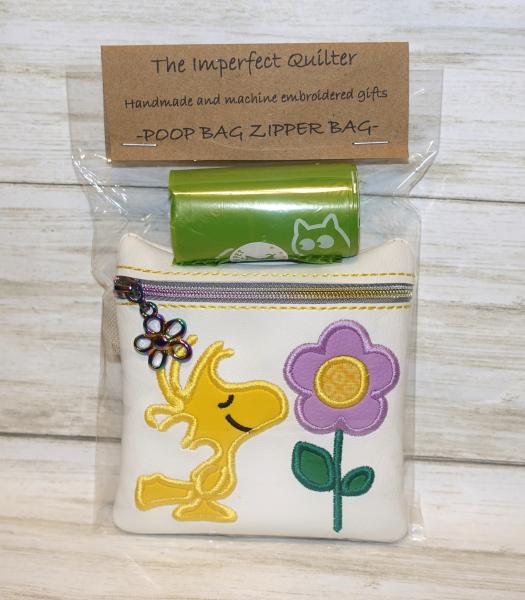 Yellow Bird and Flower Poop Bag picture