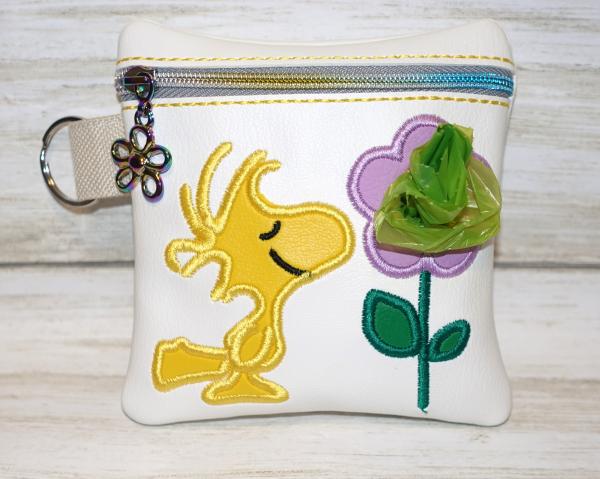 Yellow Bird and Flower Poop Bag picture