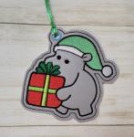 Hippopotamus Present Ornament