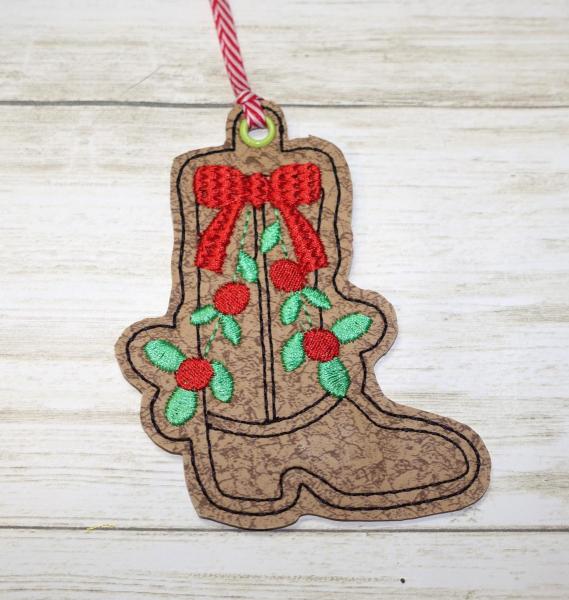 Cowboy Boot Christmas Ornament picture